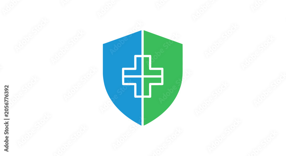 Fototapeta premium Medical Shield: A Representation of Defense, Health, and Protection Against Threats