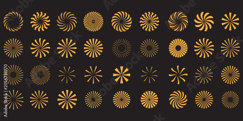 Fotografia Comic Style Yellow Explosion Icon with Starburst Effect for Action Energy and Im