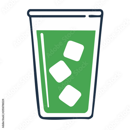Flat design recycling bin icon