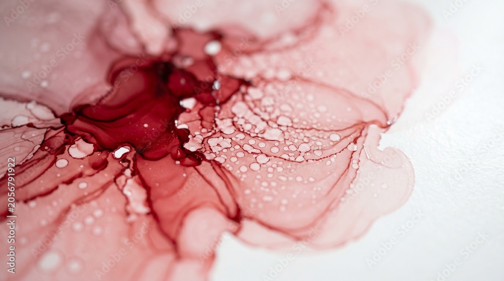 Fototapeta premium water drops on pink flower