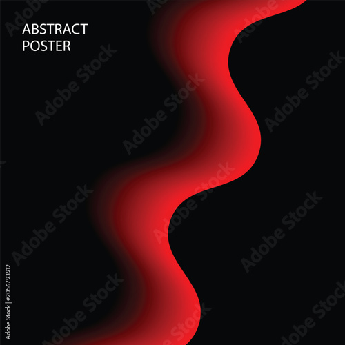 Gradient Background Illustration with Dark Tones and Red Accent