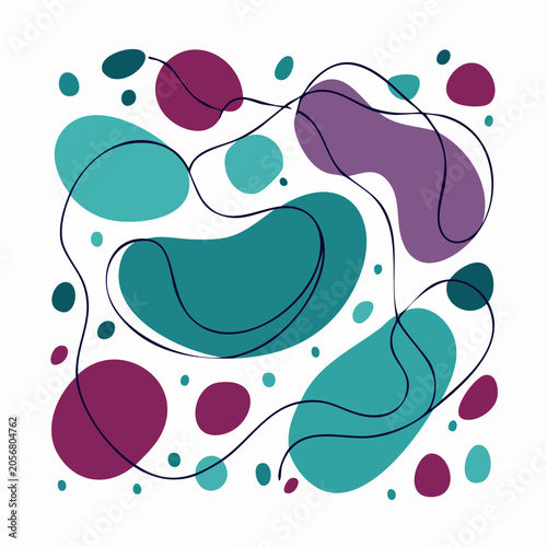 Abstract Organic Shapes and Lines