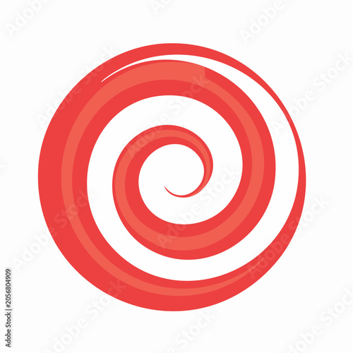 Red and White Swirl Pattern