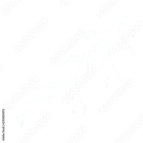 Electric storm effect with neon blue lightning streaks. Sparks fly across dark clouds, enhancing dramatic and atmospheric intensity of the scene. PNG