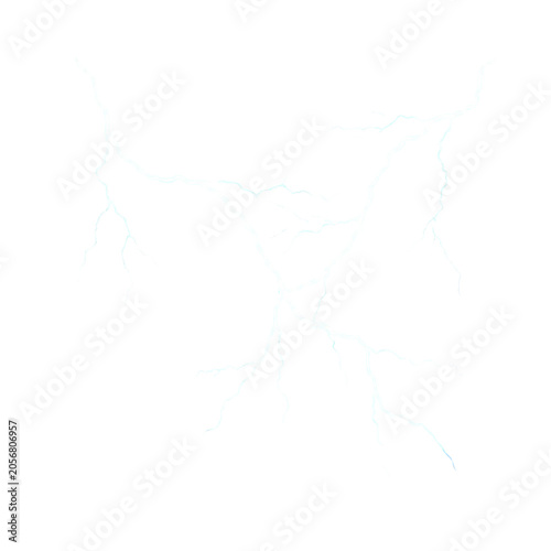 Electric storm effect with neon blue lightning streaks. Sparks fly across dark clouds, enhancing dramatic and atmospheric intensity of the scene. PNG