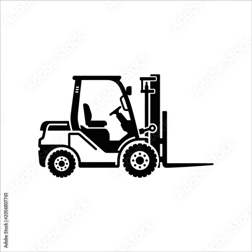 Εκτύπωση καμβά Forklift Truck Industrial Vehicle Equipment.