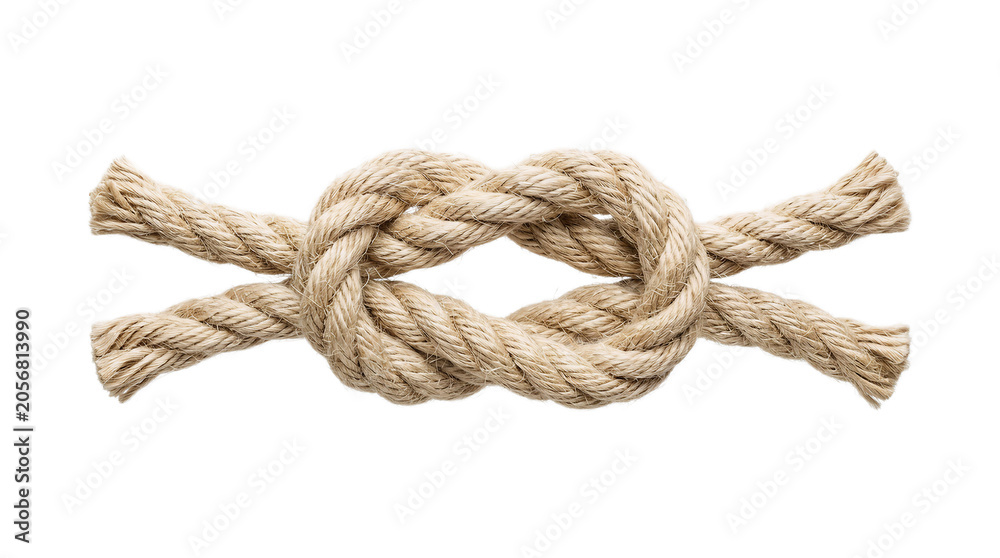 Fototapeta premium rope on a white background