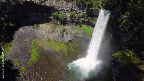 Roaring Brandywine Falls BC Canada 4K UHD. Spectacular Brandywine Falls vertical video near Whistler, British Columbia, Canada. 4K, UHD.

