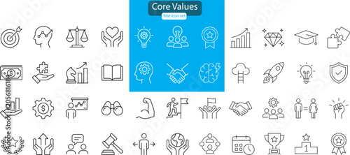 Photos Core Values icon set
