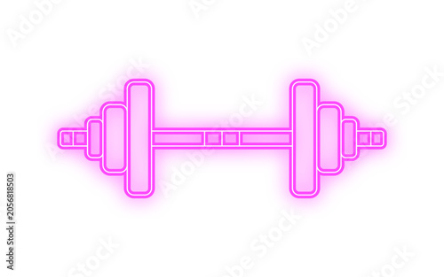 neon dumbbell