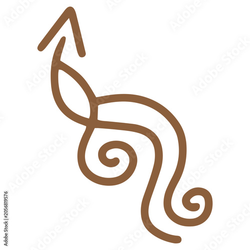 spiral roll arrow