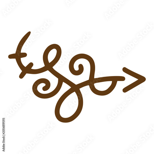 spiral roll arrow