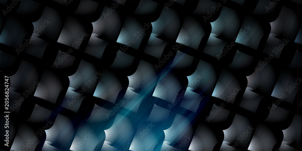 Fototapeta premium Abstract digital background with cool blue light streaks