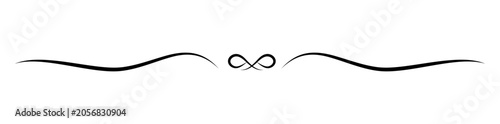 Vintage dividing line for text, website, black, PNG available, vector