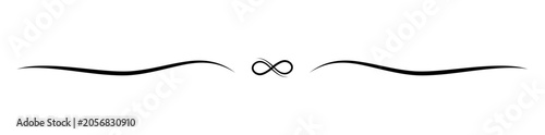 Vintage dividing line for text, website, black, PNG available, vector