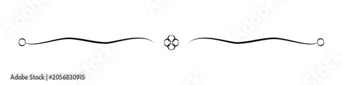 Vintage dividing line for text, website, black, PNG available, vector