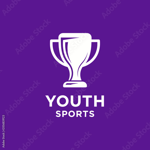 Youth Sports Trophy Award Symbol Celebration Champion Victory Icon