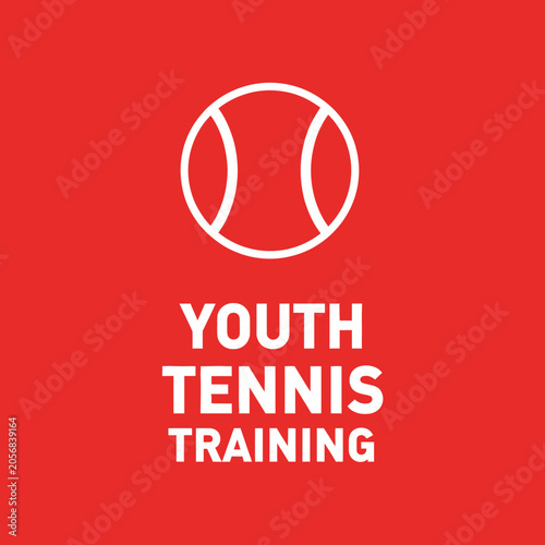Youth Tennis Training Graphic Design For Sports Programs Bold And Modern Advertising