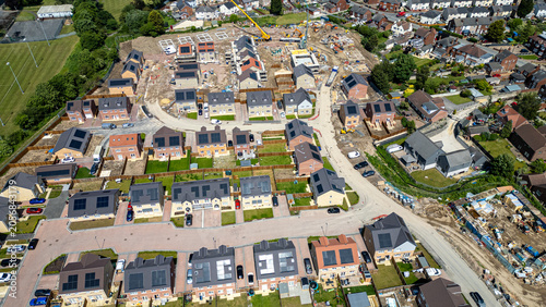 Tableau sur toile Aerial View of Residential Construction at Noble Homes in Knottingley, UK