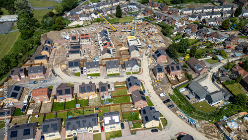 Canvastavla Aerial View of Residential Construction Site at Noble Homes in Knottingley, UK