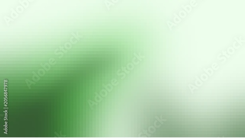 Εκτύπωση καμβά Minimalist pixelated deep green and ivory white gradient background, clean abstr