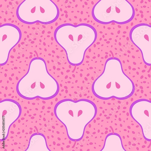 Summer fruit seamless pears pattern for wrapping paper and fabrics and kids and party accessories