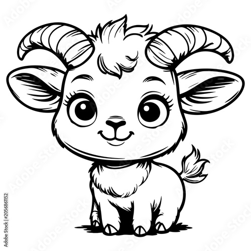 Baby Goat Standing Cute