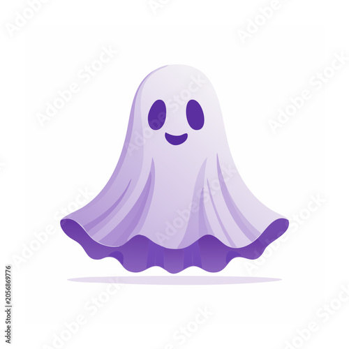 Purple flat design unicorn icon