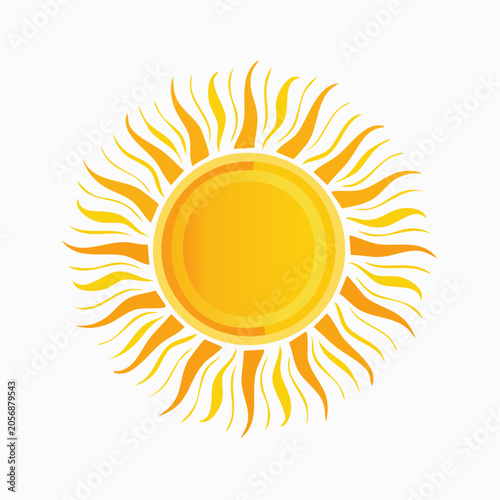 Stylized Sun Illustration