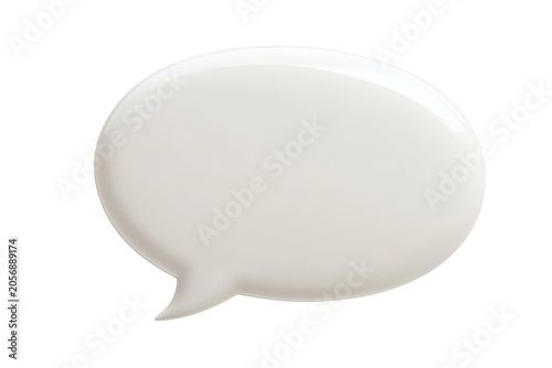 This sleek and modern 3d rendered white glossy speech bubble icon is perfect for representing chat messages, digital communication, and interactive dialogues in various design projects 