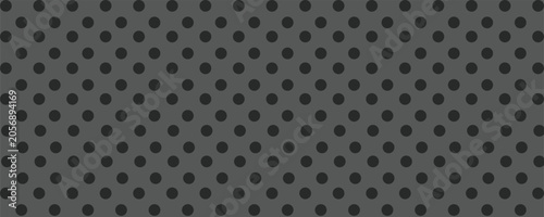 Foto Pegboard peg board gray wall with circle dots, holes in geometric grid pattern