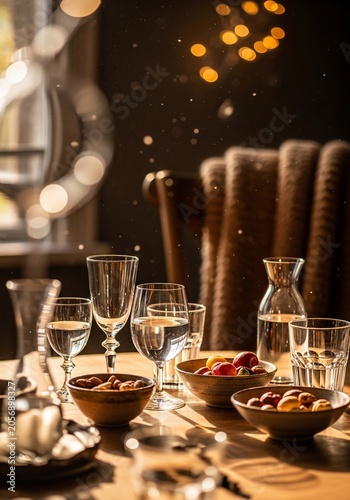 Elegant dining table setting