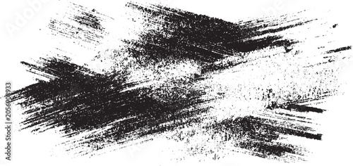 Abstract black paint splatter with rough grunge texture dust  Vertical scratch dust grunge texture background with scattered distress edges  illustration set featuring dust smears and brush strokes 