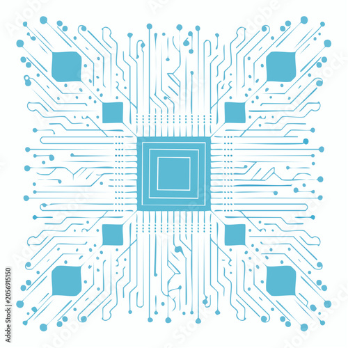 Abstract Circuit Board Design with Central Processor