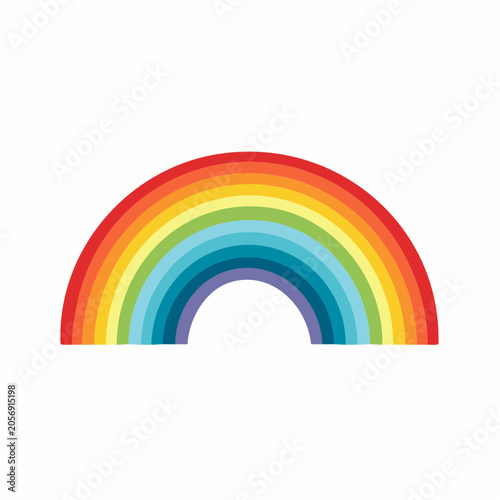 Colorful Rainbow Arc Illustration