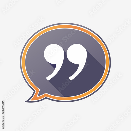 Quotation Mark Icon in Speech Bubble