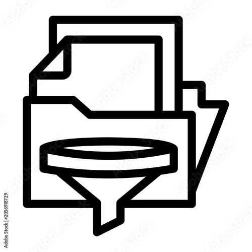 Foto filter Line Icon
