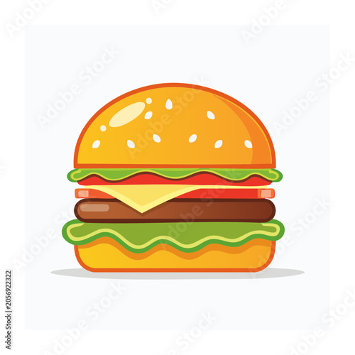 Stacked donuts flat design illustration