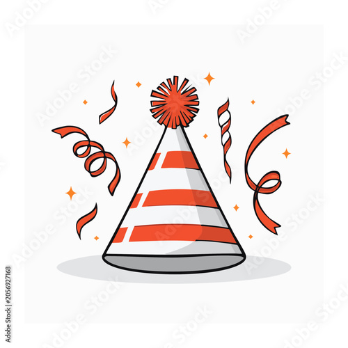 Hot air balloon with flames vector illustration