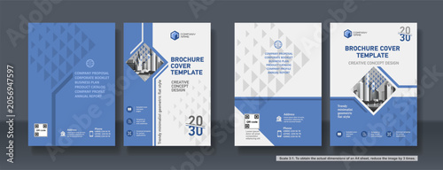 Bild auf Leinwand Brochure cover creative design