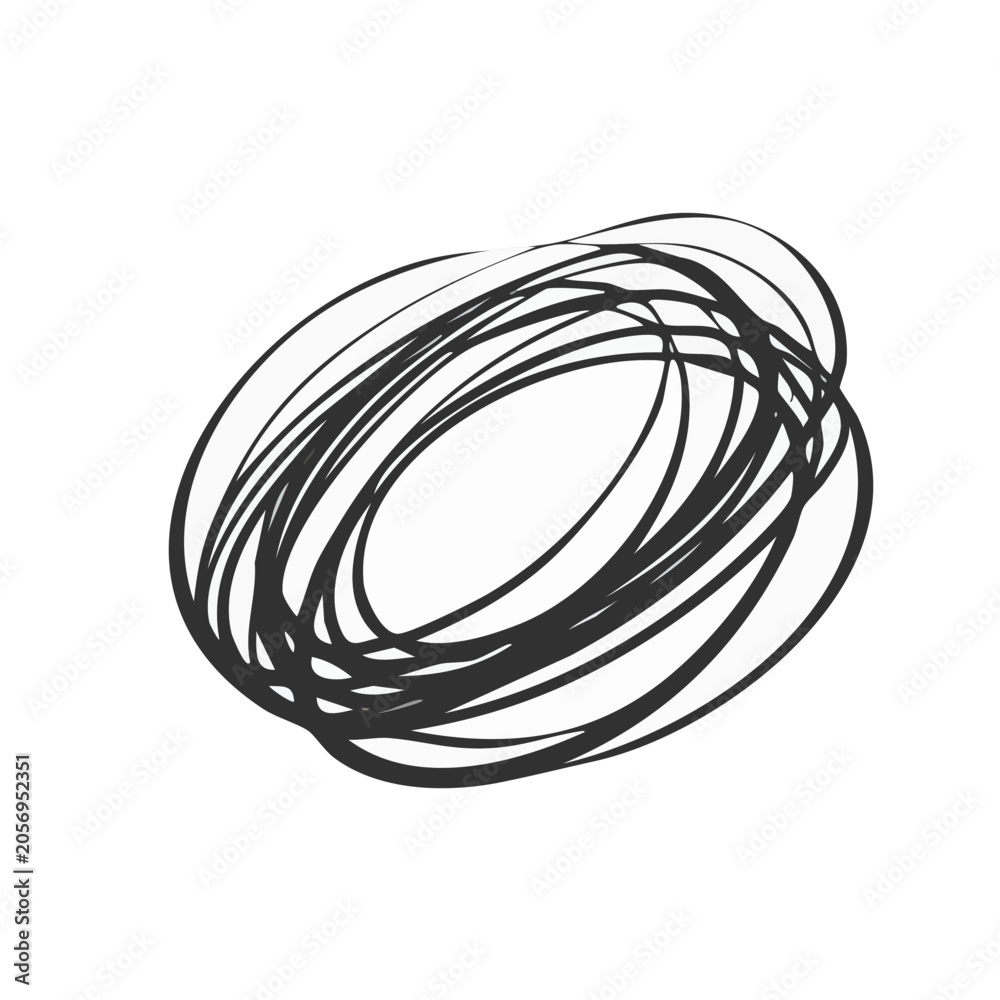 Fototapeta premium Black and white spiral vector