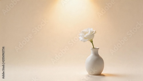 White flower in a vase