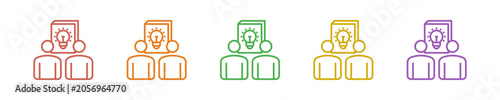 Photos Accompanying Study Icon Set Multiple Style Collection