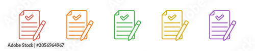 Fotografie Applicant Icon Set Multiple Style Collection