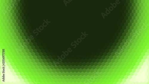 Slika na platnu background design with dark green and green gradient hexagon pattern surface