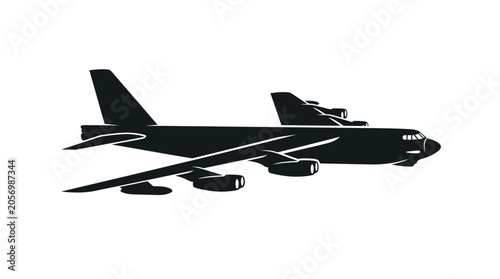 Foto Vintage Military Bomber Aircraft Model.