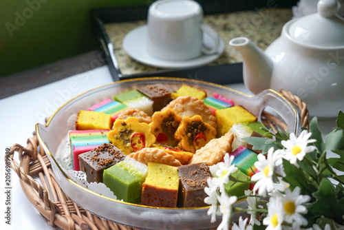 Photography Traditional Malay Kuih Platter Assortment