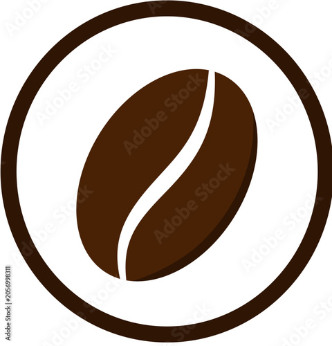 The coffee bean logo designs in minimalist vector style. Collection of modern coffee shop, cafe, roasting company, organic coffee, and beverage branding icons