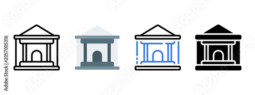 Government Policy Icon for Public Administration and Economic Management