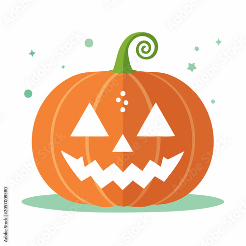 ギザギザの笑顔を浮かべるジャックオーランタン ハロウィンの定番かぼちゃキャラクター